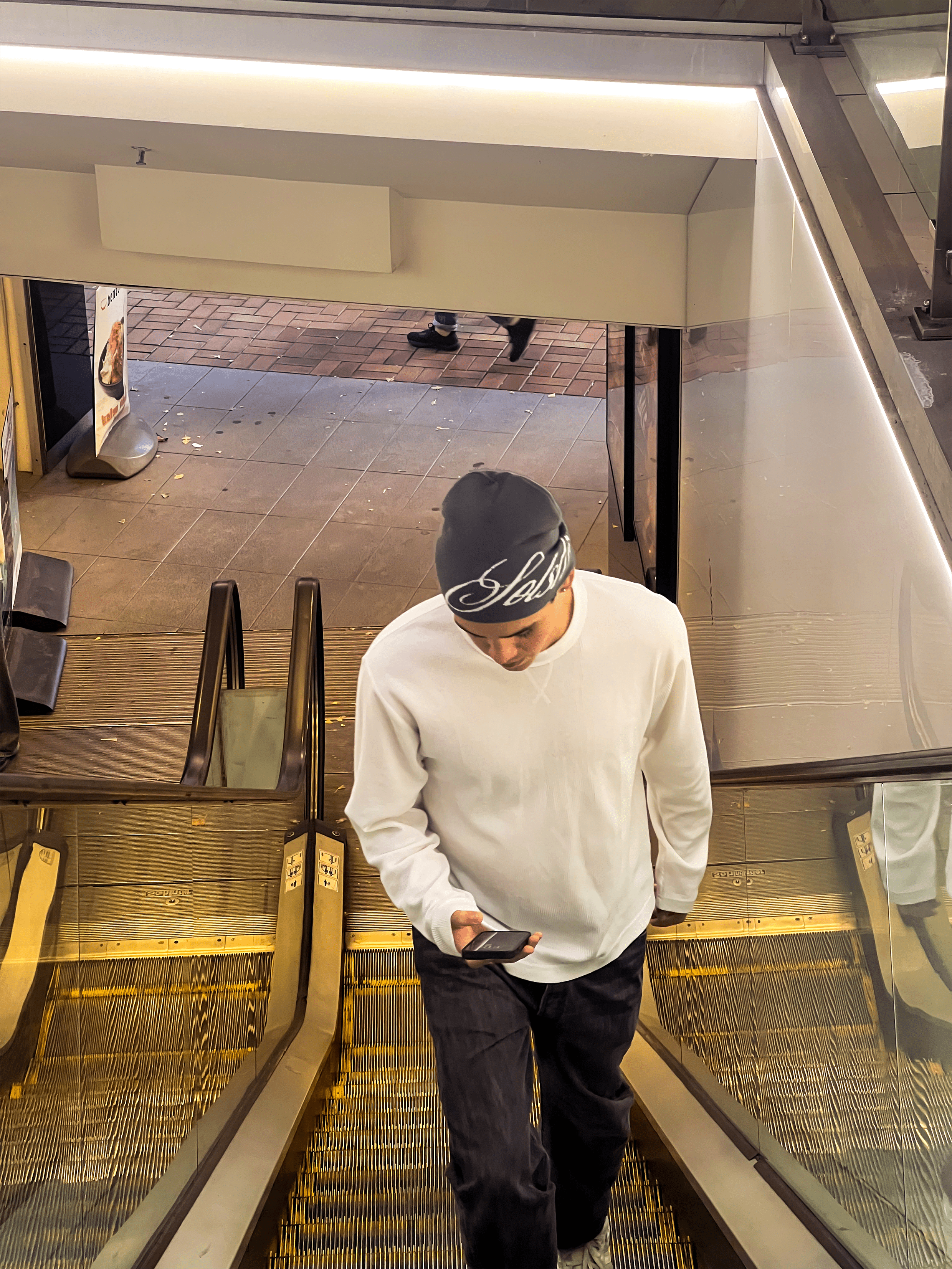 Solstice Script Beanie in Grey - Solstice Clothing